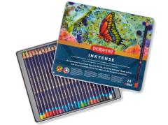 Derwent Inktense Mürekkep Bazlı Kuru Boya Kalem Seti 24'lü Teneke Kutu