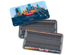 Derwent Procolour Kuru Boya Kalem Seti 72'li Teneke Kutu