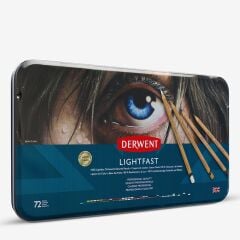 Derwent Lightfast Profesyonel Kuru Boya Kalem Seti 72'li Teneke Kutu
