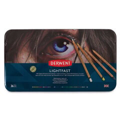 Derwent Lightfast Profesyonel Kuru Boya Kalem Seti 36'lı Teneke Kutu