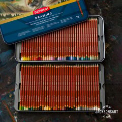 Derwent Drawing Çizim Seti 72'li Teneke Kutu