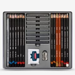 Derwent Sketching Collection Eskiz Set 24'lü Teneke Kutu
