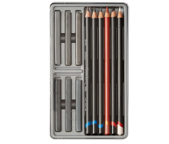 Derwent Sketching Collection Eskiz Set 12'li Teneke Kutu