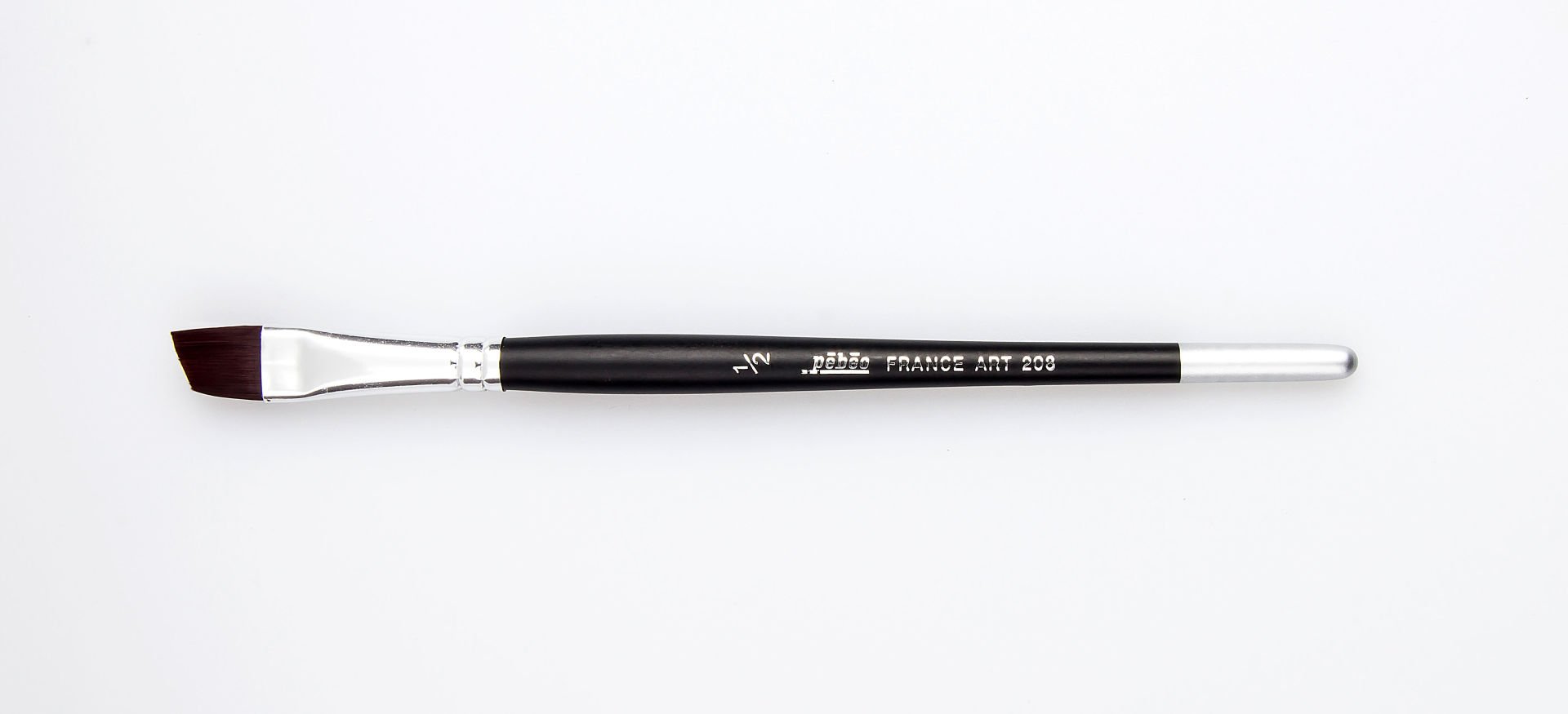 Pebeo 208 Seri Sentetik Kıl Yan Kesik Uçlu Fırça No. 1/2