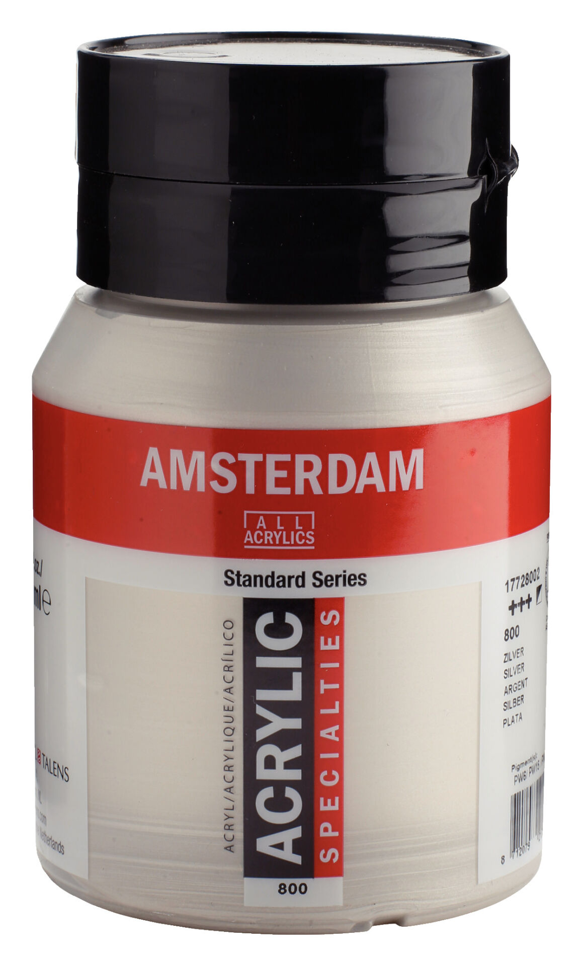 Amsterdam Akrilik Boya  N:800 Silver 500 ml