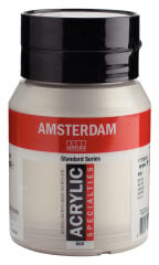Amsterdam Akrilik Boya  N:800 Silver 500 ml