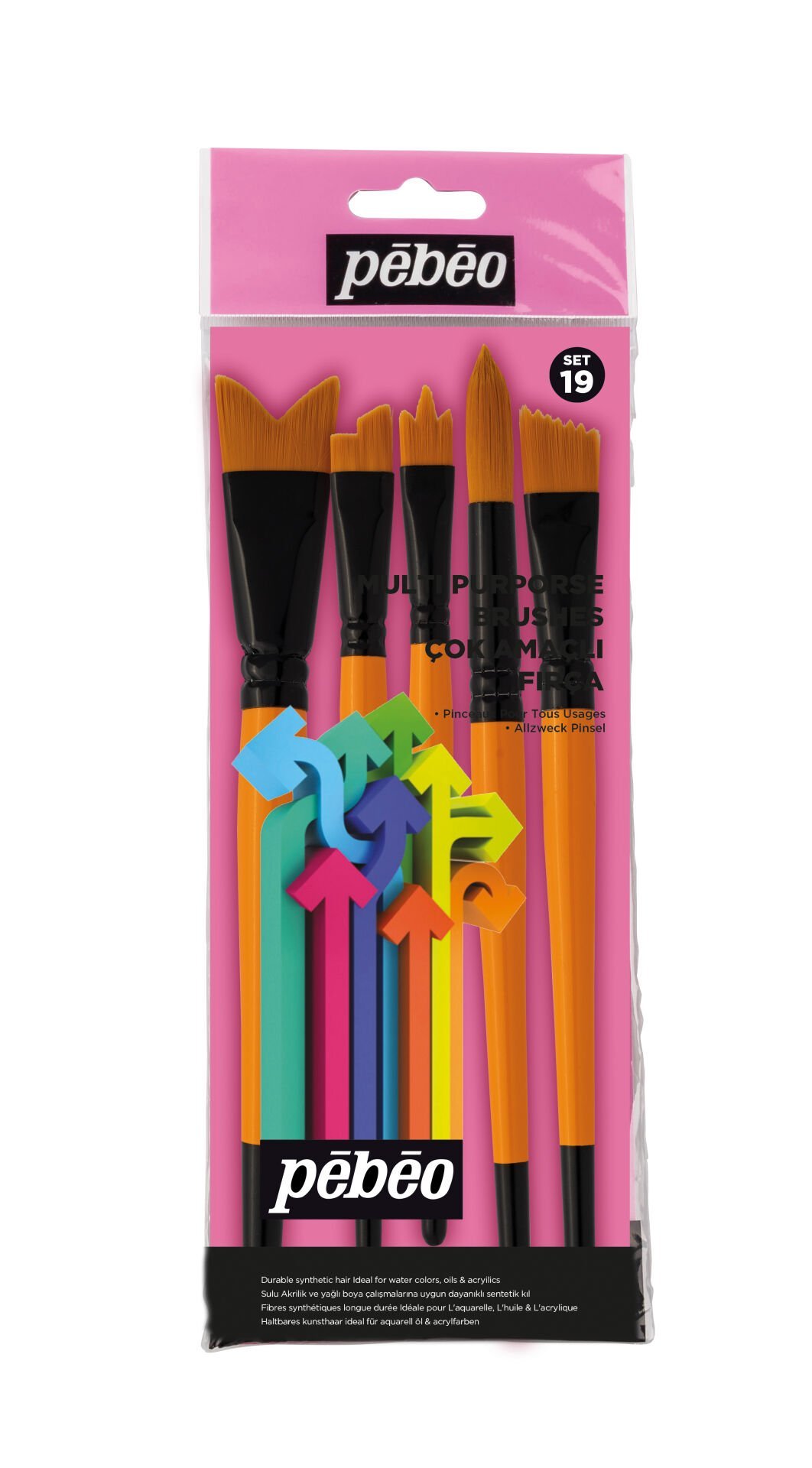 Pebeo Çok Amaçlı Fırça Seti - Set 19