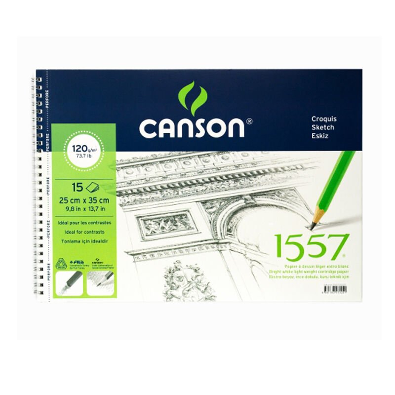 Canson 1557 Eskiz Defteri 25x35 cm 120 g 15 Yaprak