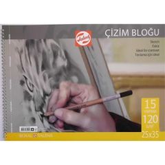 Talens Çizim Bloğu 25x35 cm 120 gr 15 Yaprak (Spiralli)