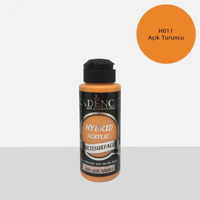 Cadence Hybrid Multisurface Akrilik Boya H-011 AçıkTuruncu 120 ml