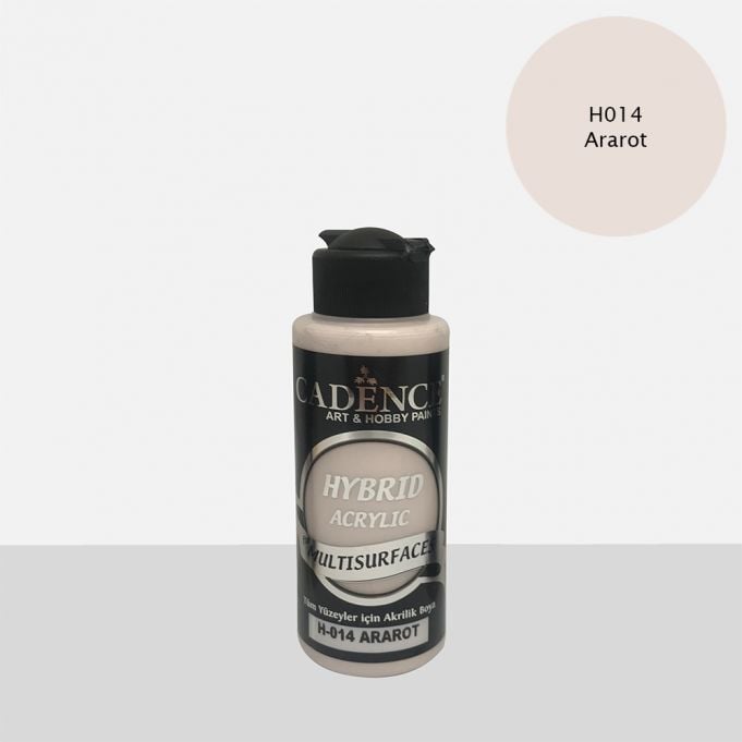 Cadence Hybrid Multisurface Akrilik Boya H-014 Ararot 120 ml