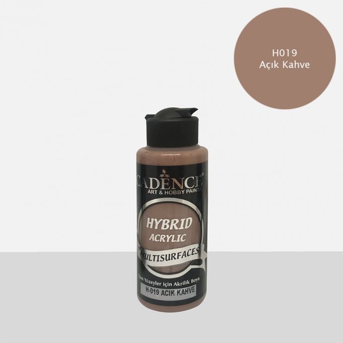 Cadence Hybrid Multisurface Akrilik Boya H-019 Açık Kahve 120 ml