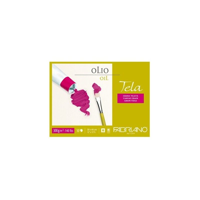 Fabriano Tela Canvas Dokulu Yağlı Boya Blok 30x40 300 gr 10 Yaprak