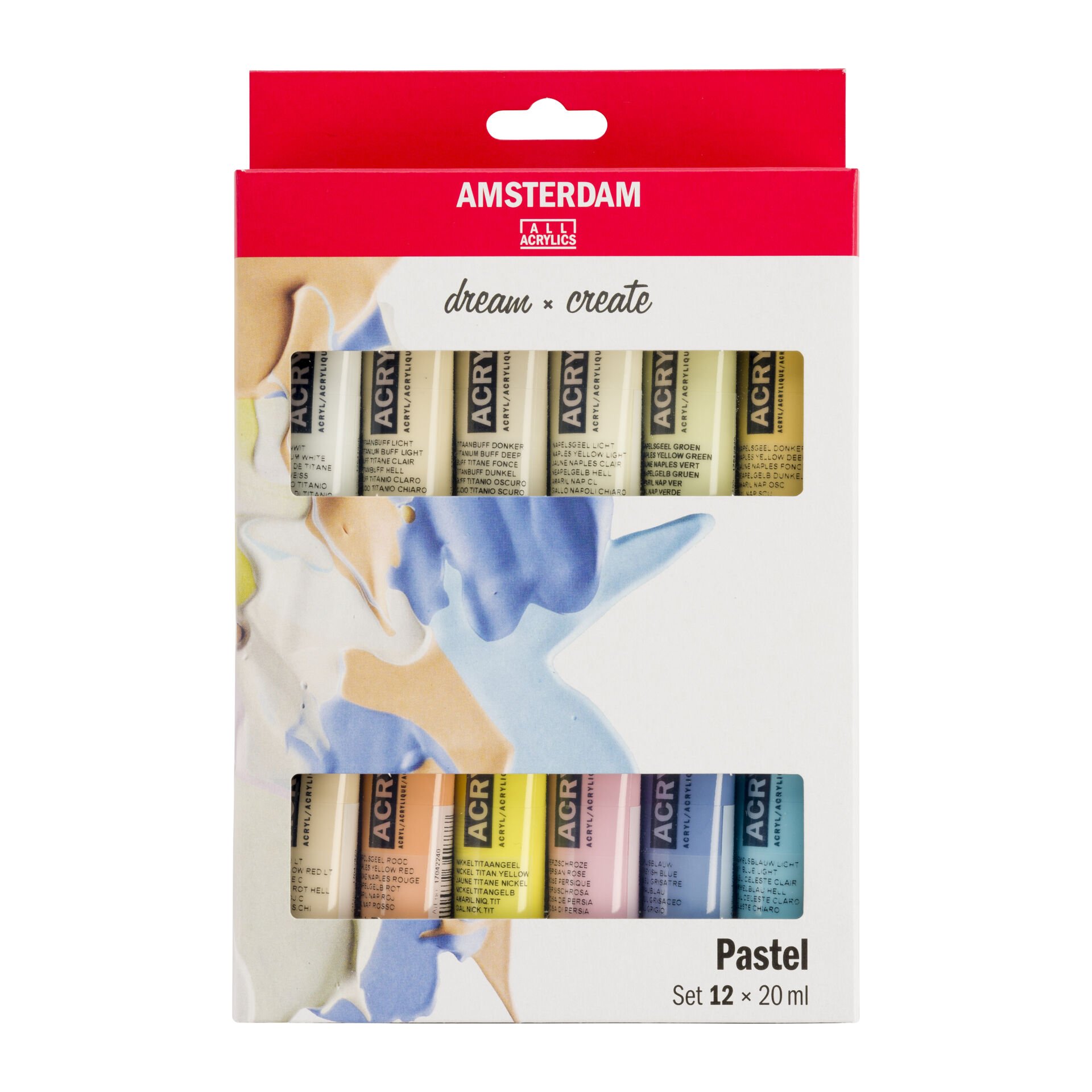 Talens Amsterdam Akrilik Boya 12 Renk x 20 ml Set Pastel