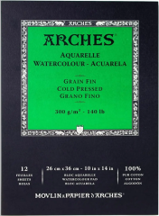 Arches Suluboya Blok Cold Press Natural White 300 gr 26x36 cm 12 Yaprak