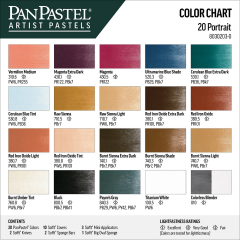 PanPastel Ultra Soft Artist Pastel Portrait Set 20'li
