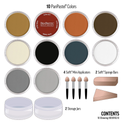 PanPastel Ultra Soft Artist Pastel Drawing Set 10'lu