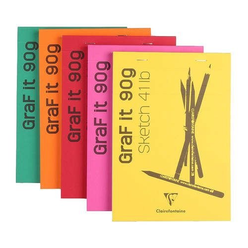 Clairefontaine Graf It Beyaz Çizim Blok A4 90 Gr 80 Yaprak