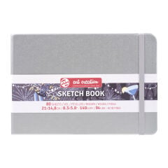 Talens Art Creation Sketch Book 140 Gr 80 Yaprak Shiny Silver 14.8x21 cm