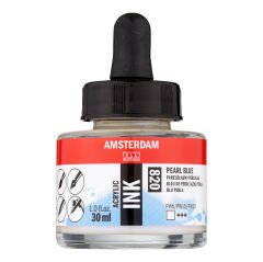 Amsterdam Sıvı Akrilik Mürekkep 30 ml Pearl Blue 820