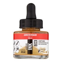 Amsterdam Sıvı Akrilik Mürekkep 30 ml Light Gold 802