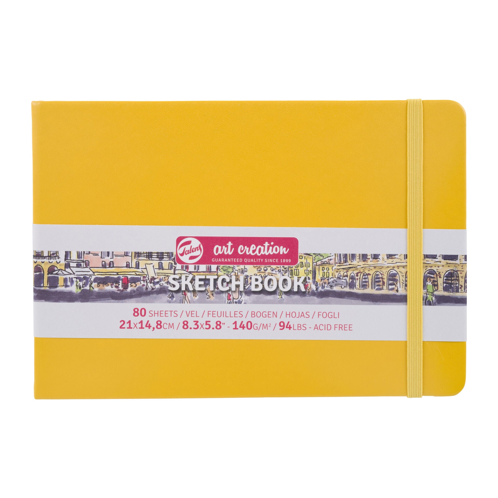 Talens Art Creation Sketch Book 140 Gr 80 Yaprak Golden Yellow 14.8x21 cm