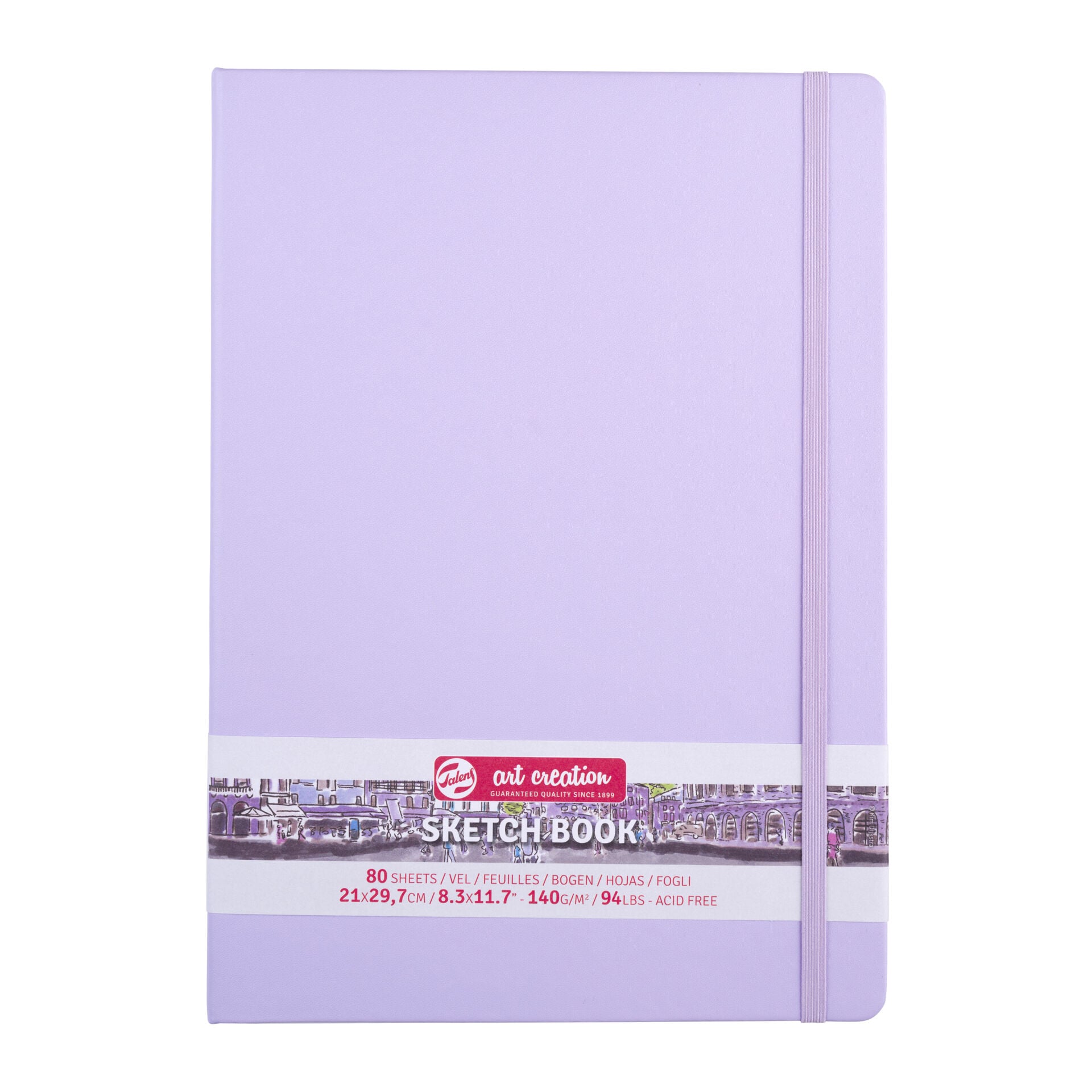 Talens Art Creation Sketch Book 140 Gr 80 Yaprak Pastel Violet 21x29.7 cm