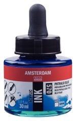 Amsterdam Sıvı Akrilik Mürekkep 30 ml Phthalo Blue 570