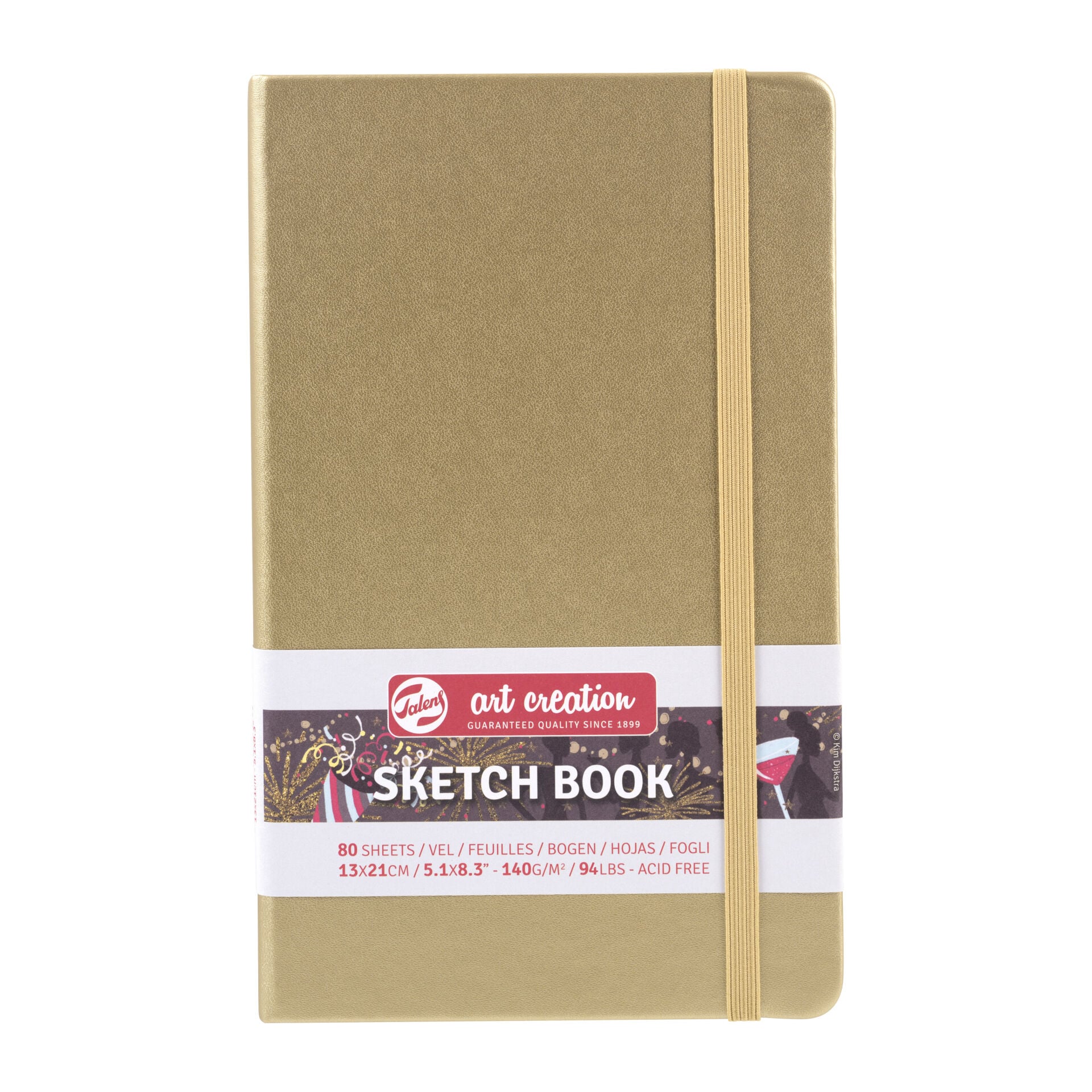 Talens Art Creation Sketch Book 140 Gr 80 Yaprak White Gold 13x21 cm