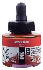 Amsterdam Sıvı Akrilik Mürekkep 30 ml Burnt Sienna 411