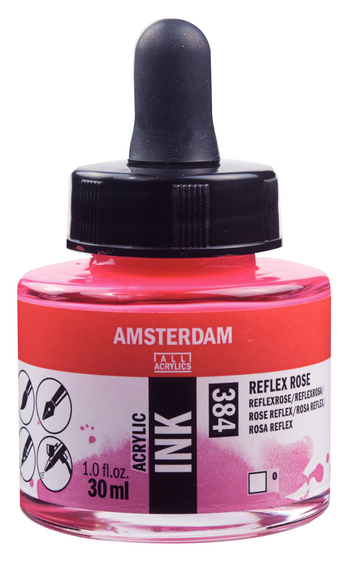 Amsterdam Sıvı Akrilik Mürekkep 30 ml Reflex Rose 384