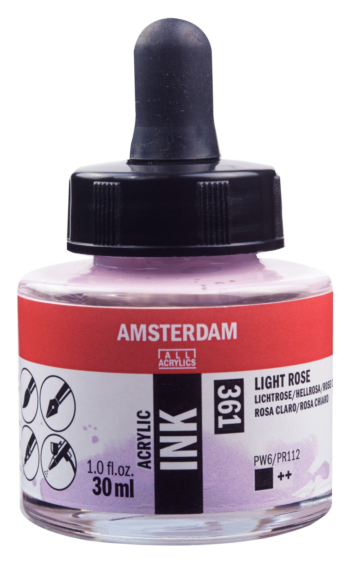 Amsterdam Sıvı Akrilik Mürekkep 30 ml Light Rose 361