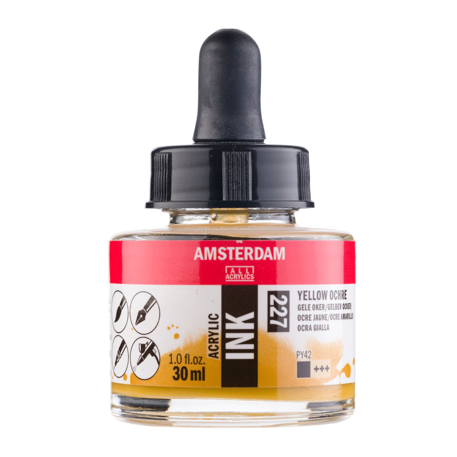 Amsterdam Sıvı Akrilik Mürekkep 30 ml Yellow Ochre 227
