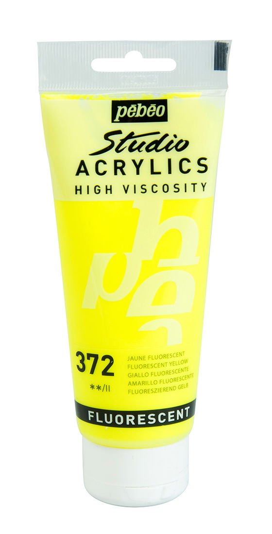 Pebeo Studio Akrilik Boya 372 Fluorescent Yellow