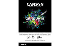 Canson Graduate Dessin Noir Siyah Eskiz Defteri A4 120 gr 20 Yaprak