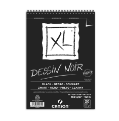 Canson XL Dessin Noir Siyah Eskiz Defteri A5 150 gr 20 Yaprak
