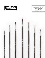 Pebeo 200R Seri Sentetik Yuvarlak Uçlu Fırça