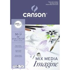 Canson Canimagine Çok Amaçlı Resim Bloğu A4 200 g 50 Yaprak