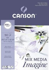 Canson Canimagine Çok Amaçlı Resim Bloğu A3 200 g 50 Yaprak