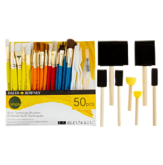 Daler Rowney Simply Multi Technique Brushes 50'Li Fırça Seti