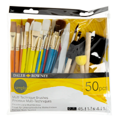 Daler Rowney Simply Multi Technique Brushes 50'Li Fırça Seti