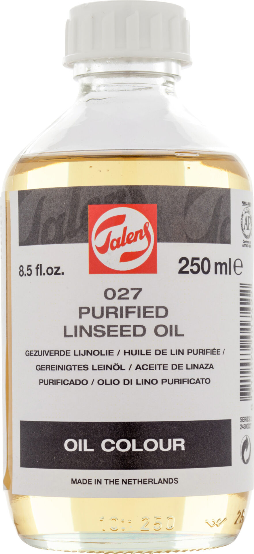 Talens Purified Linseed Oil 027 Saf Keten Yağı 250ml