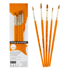 Daler Rowney Simply 5'Li  Akrilik Fırça Seti