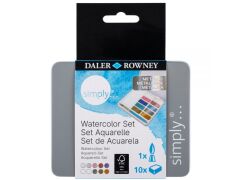 Daler Rowney Simpy Tablet Suluboya Metalik 10 lu Set