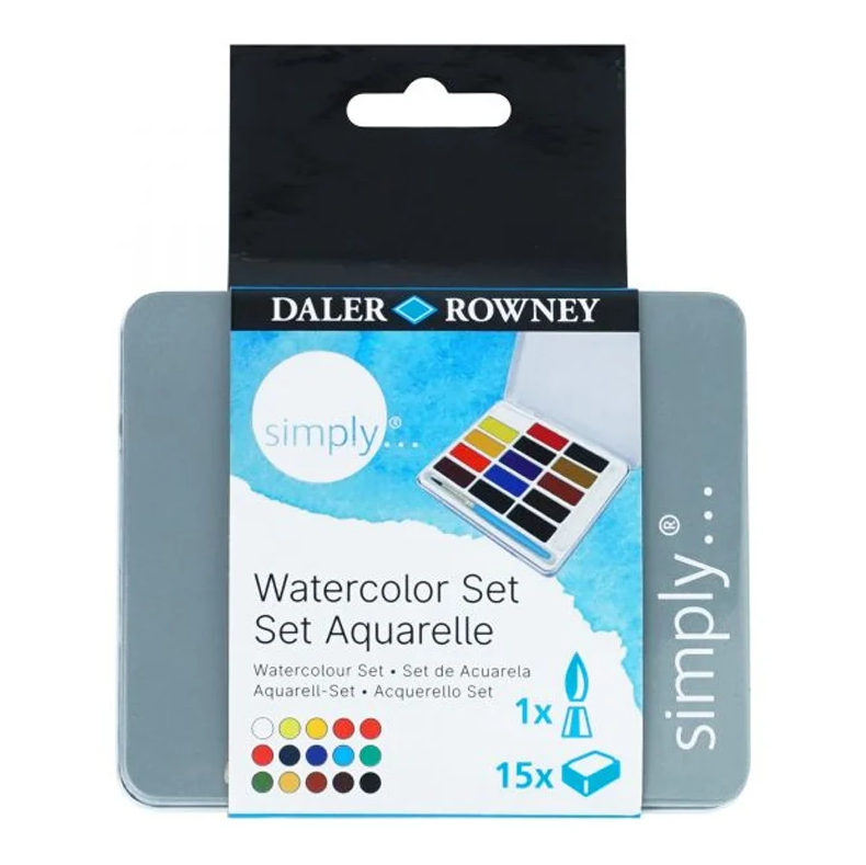 Daler Rowney Simply Tablet Suluboya Set 15 Li