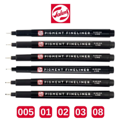 Talens Pigment Fineliner Teknik Çizim Kalemi Seti 6'lı