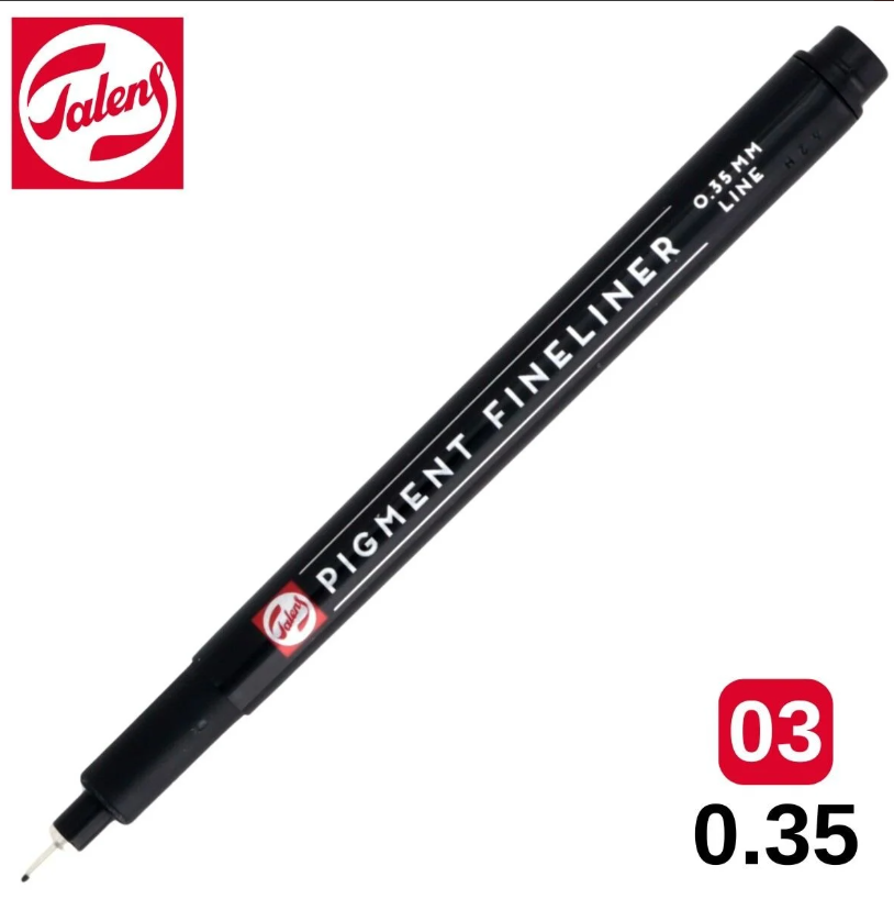 Talens Pigment Fineliner Teknik Çizim Kalemi 03 (0.35 mm)