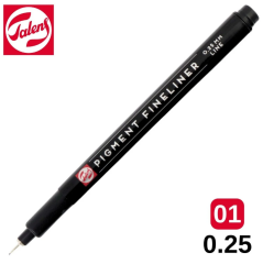 Talens Pigment Fineliner Teknik Çizim Kalemi 01 (0.25 mm)