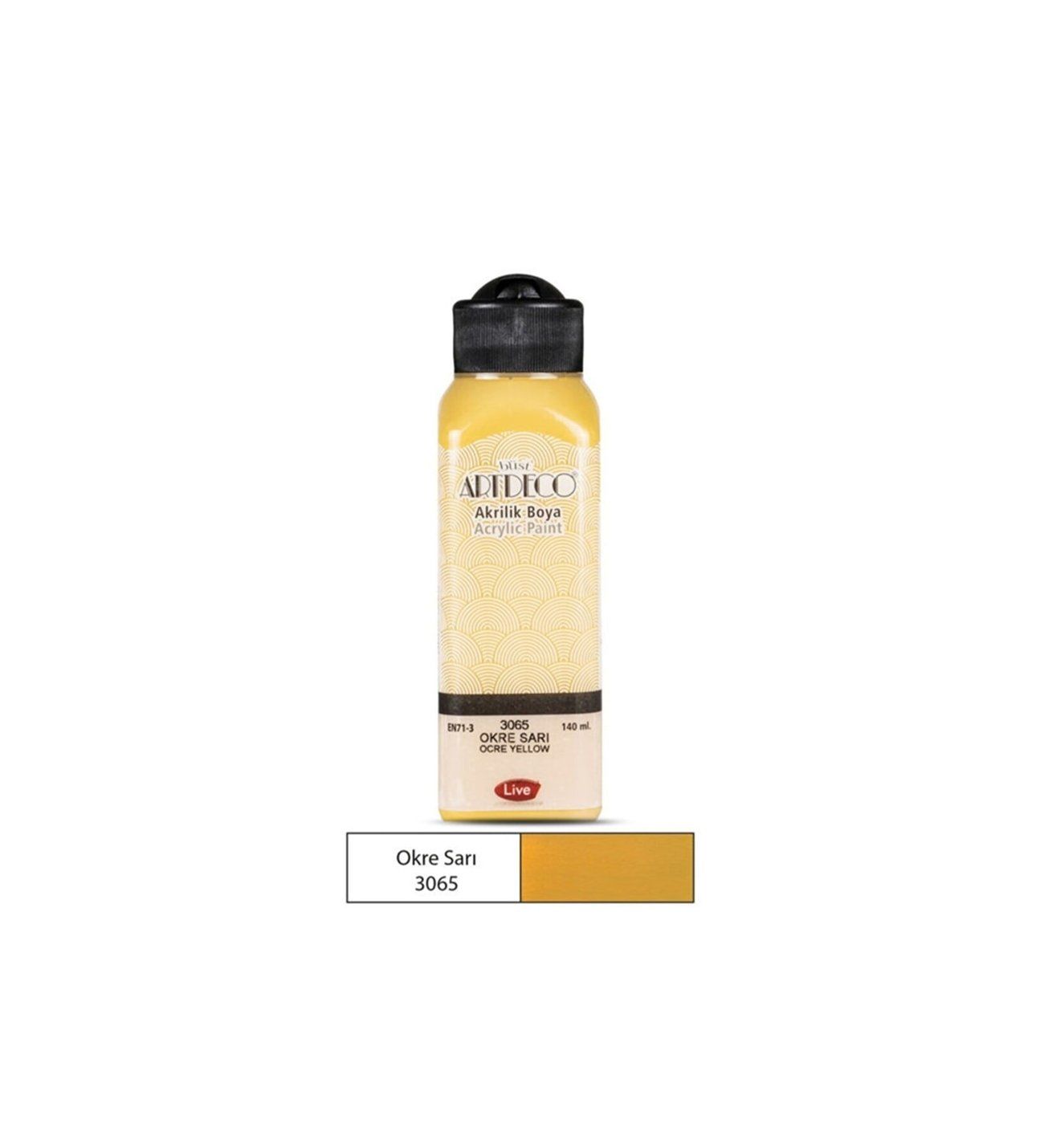 Artdeco Akrilik Boya 140ml Okre Sarı 3065