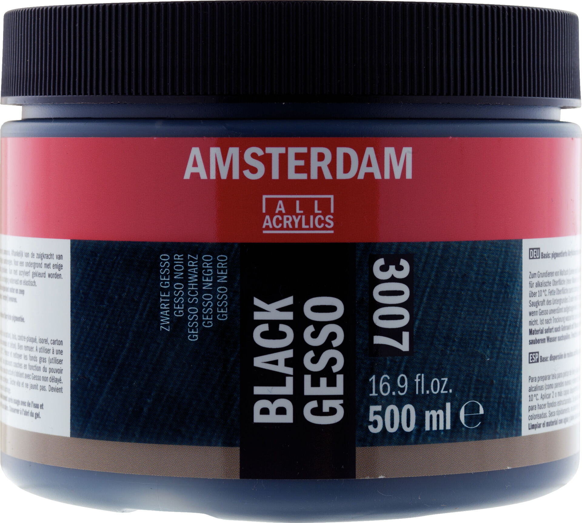 Talens Amsterdam Gesso Black 3007 500ml